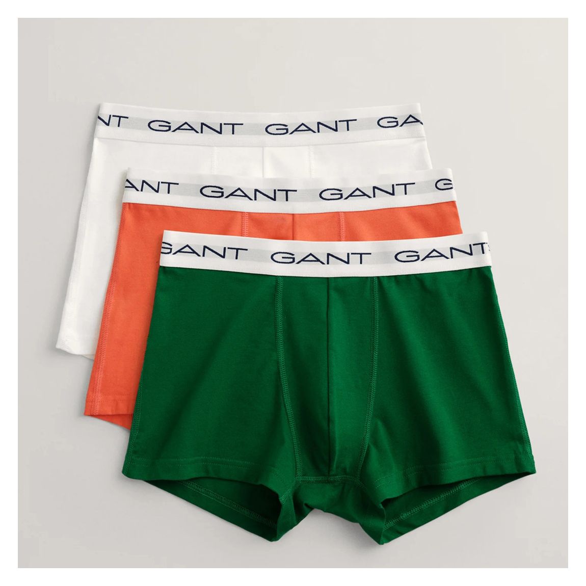 Gant Calecon en coton melange vert 3 pieces BrandAlley